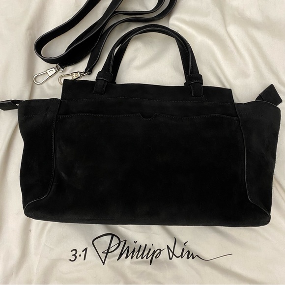 3.1 phillip lim mini soft suede pashli satchel in black - Picture 2 of 12
